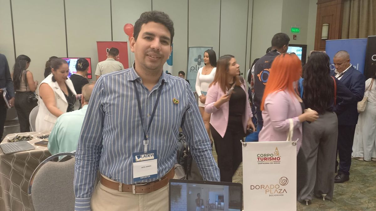 Luis Cabarcas, ejecutivo comercial de Dorado Plaza, en los Ladevi Workshop.