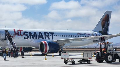 JetSmart refuerza su operación en Biobío con nuevo avión