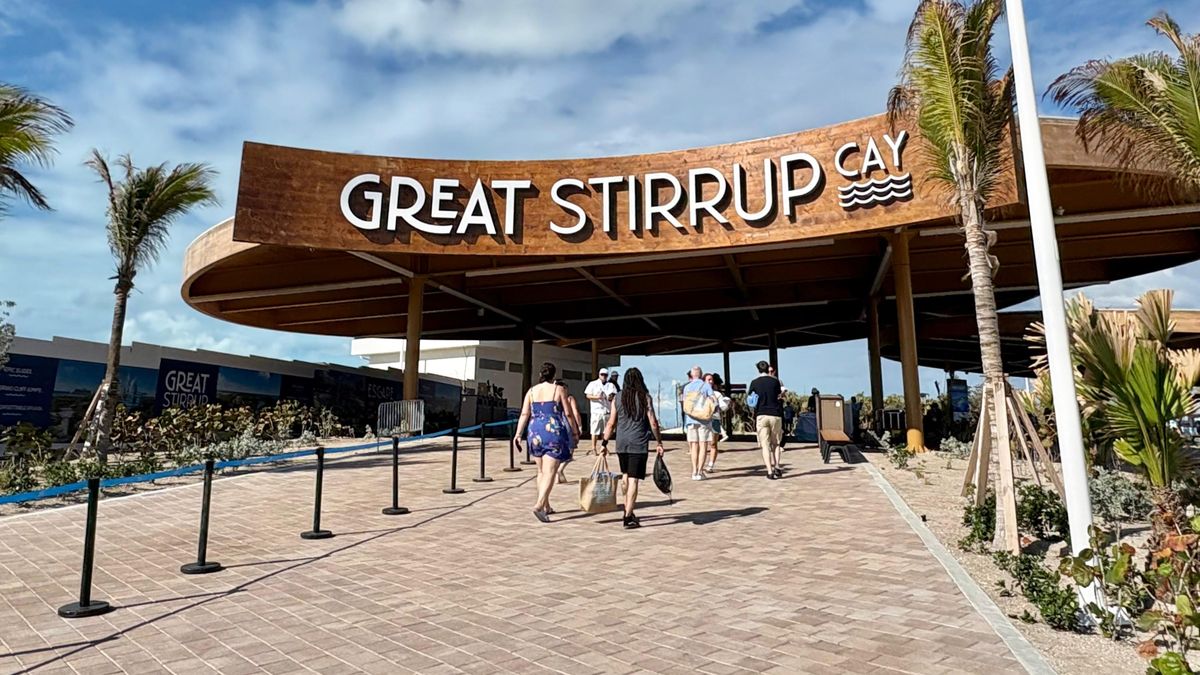 Entrada al Great Stirrup Cay.