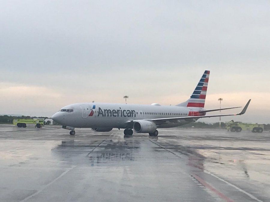 Aterrizaje del vuelo de American Airlines en Cartagena.&nbsp;