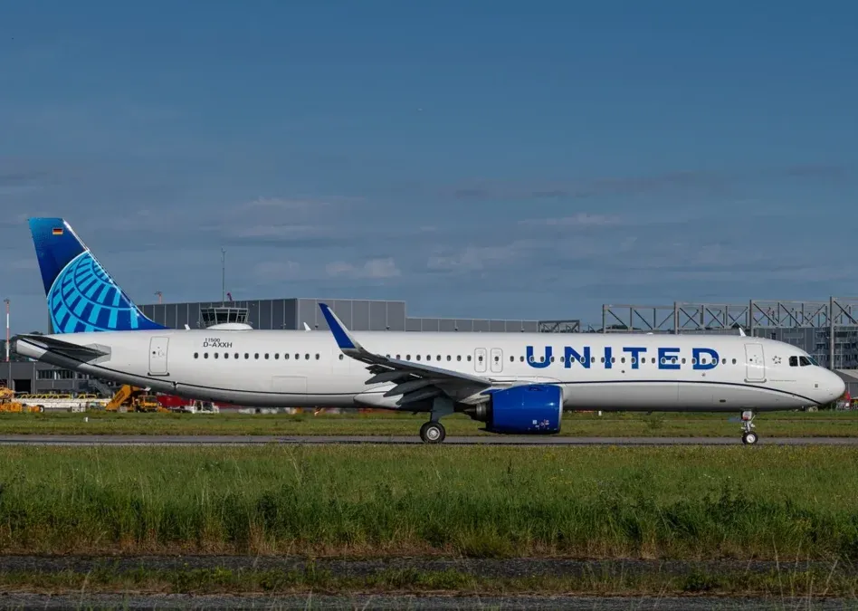 Uno de los Airbus A321NEO que comprará United Airlines.
