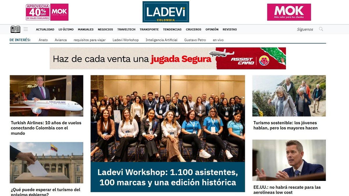 Los portales de Ladevi Medios y Soluciones, entre ellos, Ladevi Colombia, son auditados por Google Analytics.