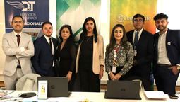Equipo de Grupo Turístico GTT en el Ladevi Workshop en Quito, encabezado por Jorge Sánchez, gerente Región Sierra (izq.).
