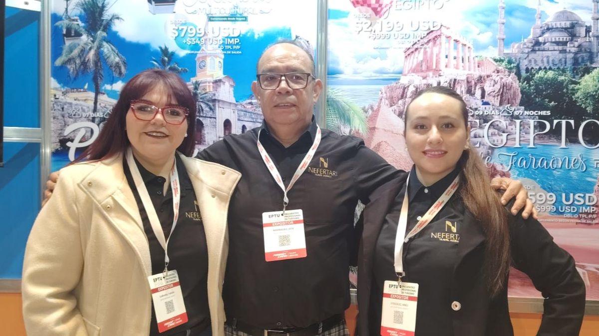 Representantes de Nefertari Travel Agency presentes en el Encuentro Profesional de Turismo (EPTU) 2026.