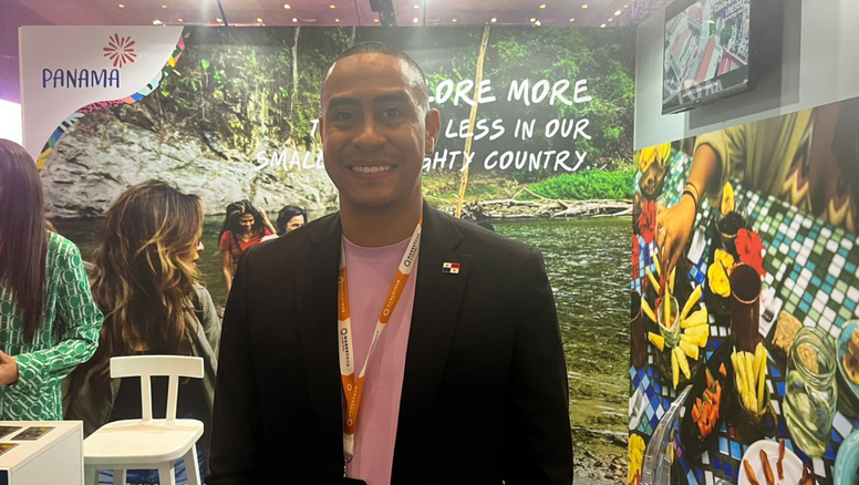 Francisco Pinedo, gerente de Desarrollo de Negocios de Visit Panamá, parte de Promtur Panamá, en Markethub Américas 2026.