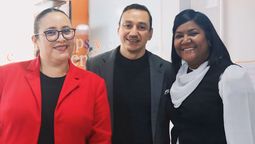 Anabel Sánchez, gerente de Ventas Grupos MICE, Cluster Caribe Mexicano; Ángel Velásquez, director de Ventas para Centroamérica, Colombia, Ecuador, Perú y Venezuela; Rosa Miriam Rosario gerente de Ventas Grupos, Cluster Punta Cana de Meliá Hotels International.