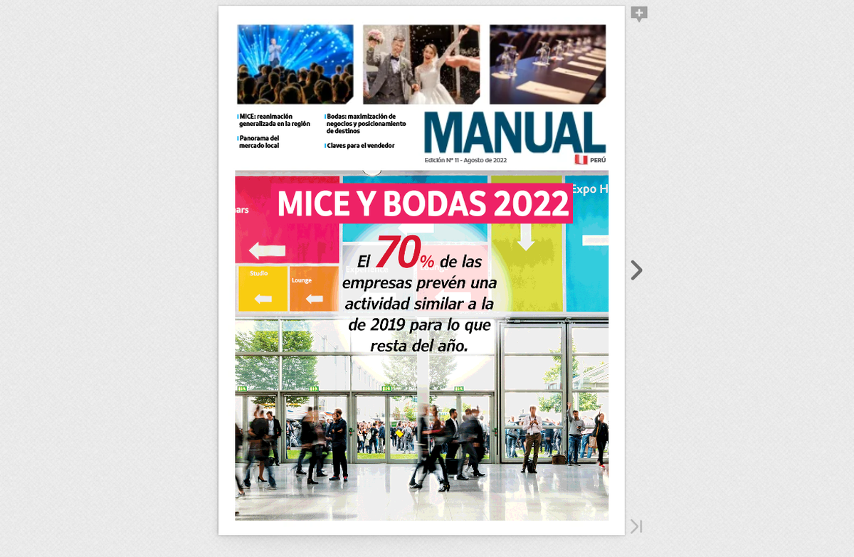 El Manual MICE y Bodas 2022 contiene información calificada sobre a la situación del mercado nacional y regional respecto a este segmento turístico.