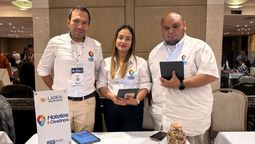 Edwin Ospina, Yudy Cómbita y Fredy Osorio de Hoteles y Destinos.