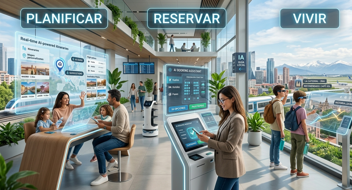 La Inteligencia Artificial y la personalización marcan el rumbo del turismo global, según el más reciente informe de Amadeus.