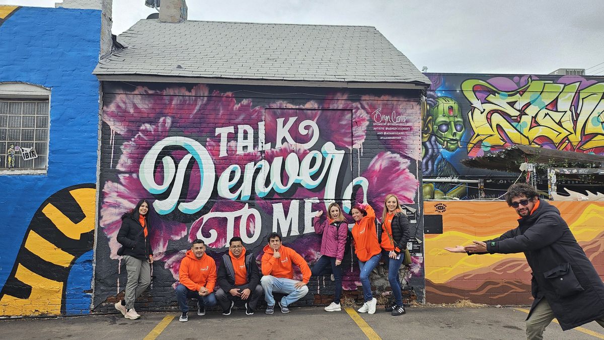 El distrito RiNo en Denver caracterizado por su arte callejero.
