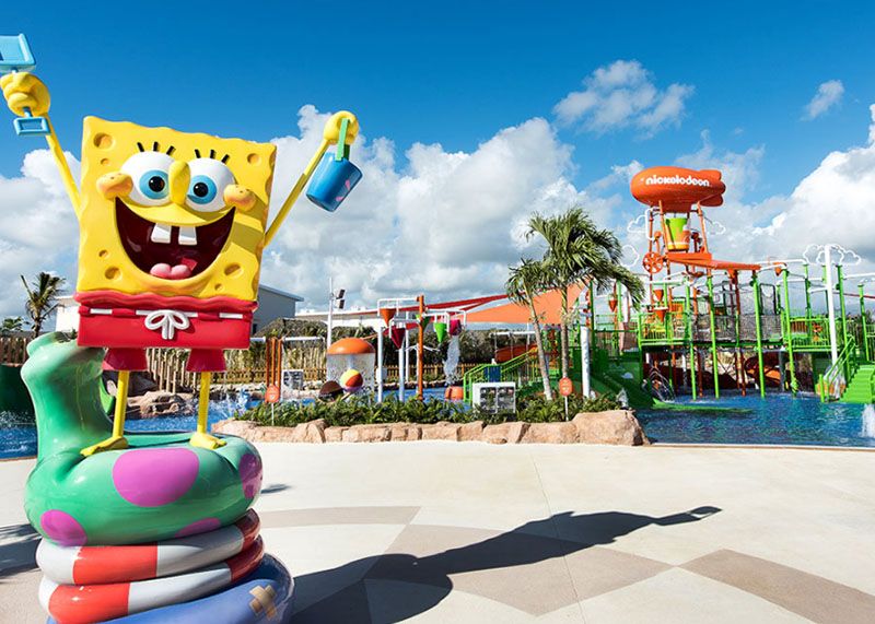 Los personajes de Nickelodeon están presentes en todas las áreas del hotel.