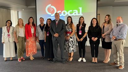 La comisión directiva de Cocal durante el congreso en Medellín.