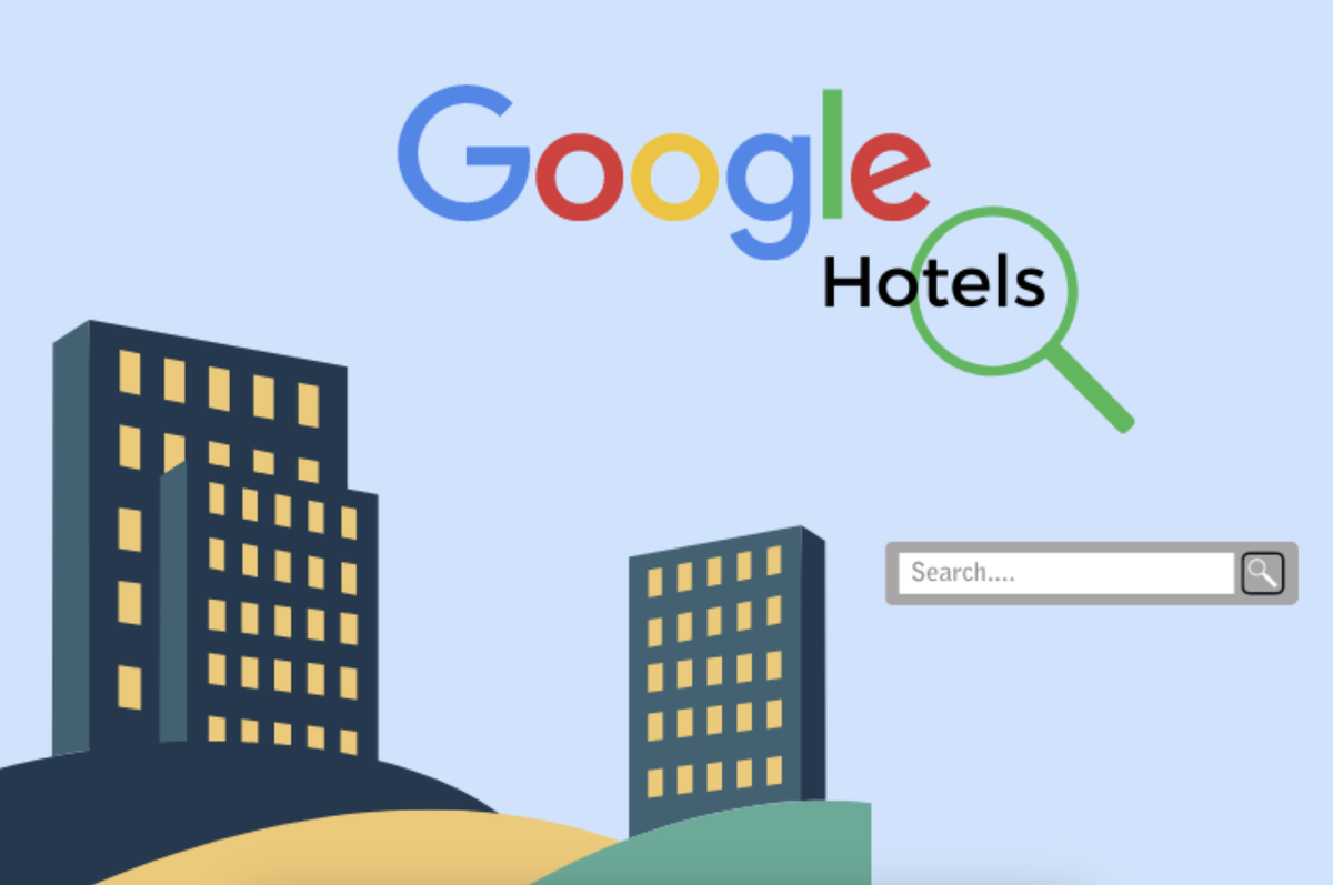 Logotipo de Google Hotels.