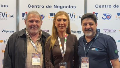 Tourmed DMC: Walter Emilio, CEO, Laura La Rosa, directora, y Gustavo Galera, director.