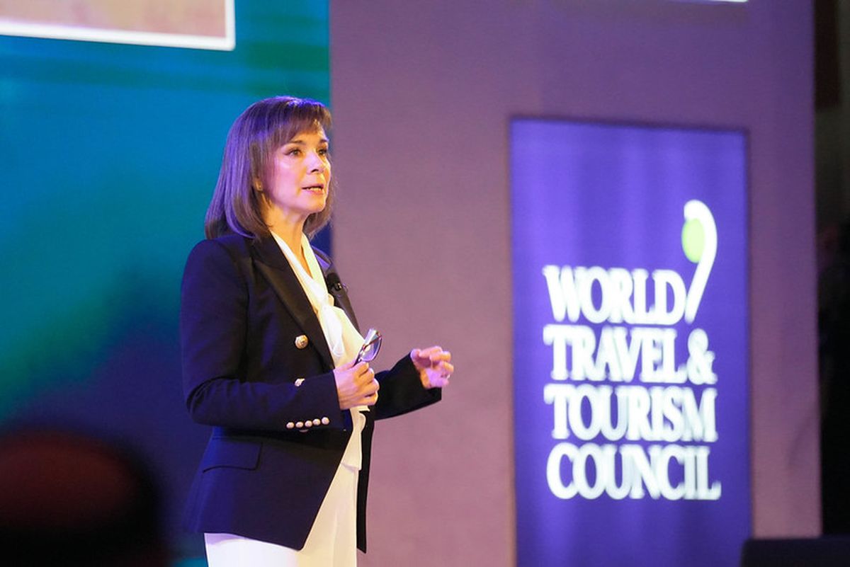 Julia Simpson, presidenta y CEO del Consejo Global de Viajes y Turismo (WTTC).
