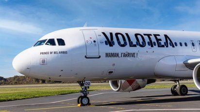 Uno de los Airbus A319 de Volotea.