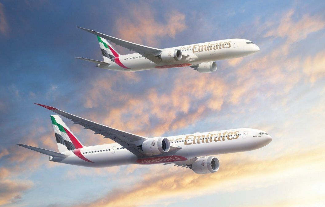 Render del pedido de aviones de fuselaje ancho de Emirates a Boeing.