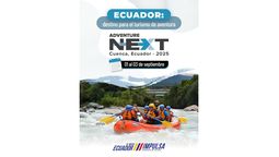 El evento internacional de turismo sostenible y aventura AdventureNEXT Cuenca 2025 tendrá lugar del 1 al 3 de septiembre. 