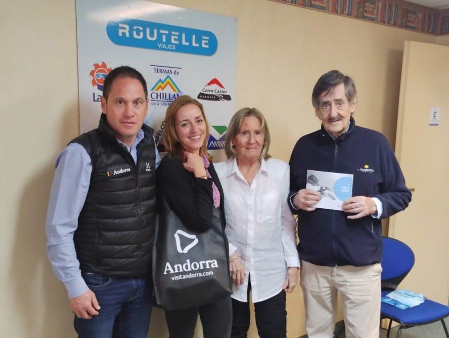 Los representantes de Andorra y Routelle Viajes se reunieron para promocionar el esquí en el país europeo.&nbsp; 
