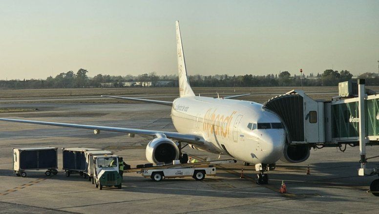 Uno de los Boeing B-737/800 de Flybondi
