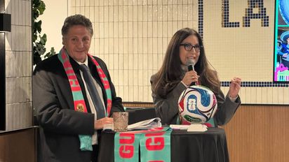 Juan José Frangie, alcalde de Zapopan, y Bibiana Tenorio, directora de turismo de Zapopan (México).