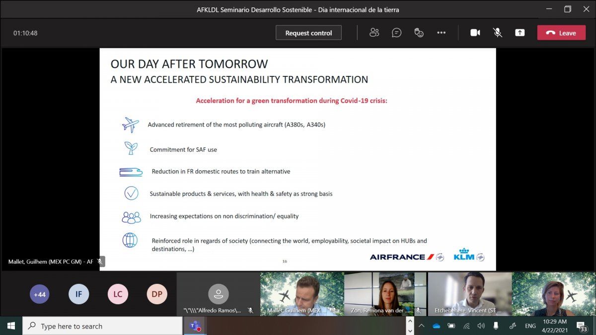 Seminario sobre "Desarrollo Sostenible" de Air France-KLM.