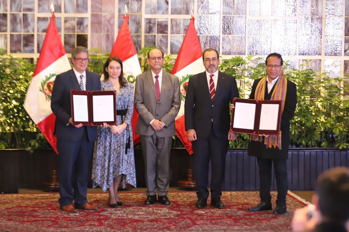 La firma del convenio entre la CAF y Perú permitirá mejorar la competitividad de todos los actores del sector.