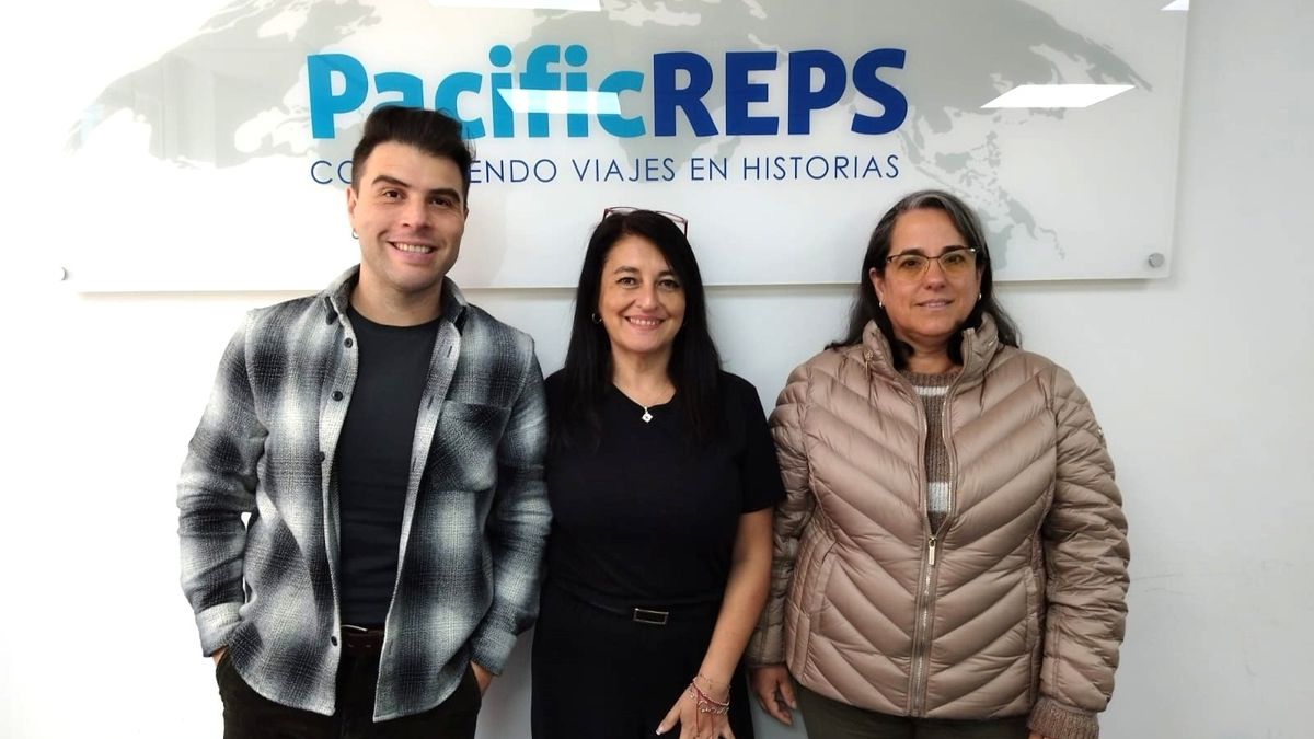 Diego Álvarez, Jacqueline Vergara y Aray Quintanilla, de Pacific Reps.&nbsp;