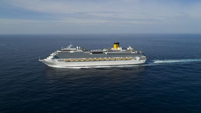 El Costa Favolosa, uno de los dos cruceros que operará itinerarios de entre 4 y 9 días desde Buenos Aires hacia Brasil y Uruguay.