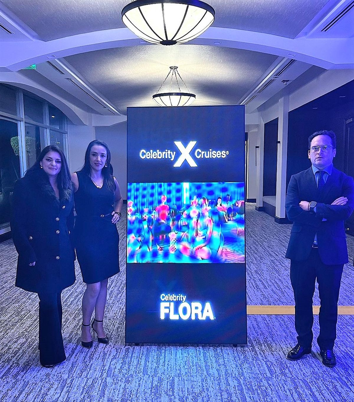 Andrea Estrella, gerenta financiera; Dina Moncayo, gerenta comercial y; Juan José Maya, presidente de Viajes Amazonas, a su vez representantes oficiales de Celebrity Cruises en Ecuador. - Ladevi Medios y Soluciones Andrea Estrella, gerenta financiera; Dina Moncayo, gerenta comercial y; Juan José Maya, presidente de Viajes Amazonas, a su vez representantes oficiales de Celebrity Cruises en Ecuador.
