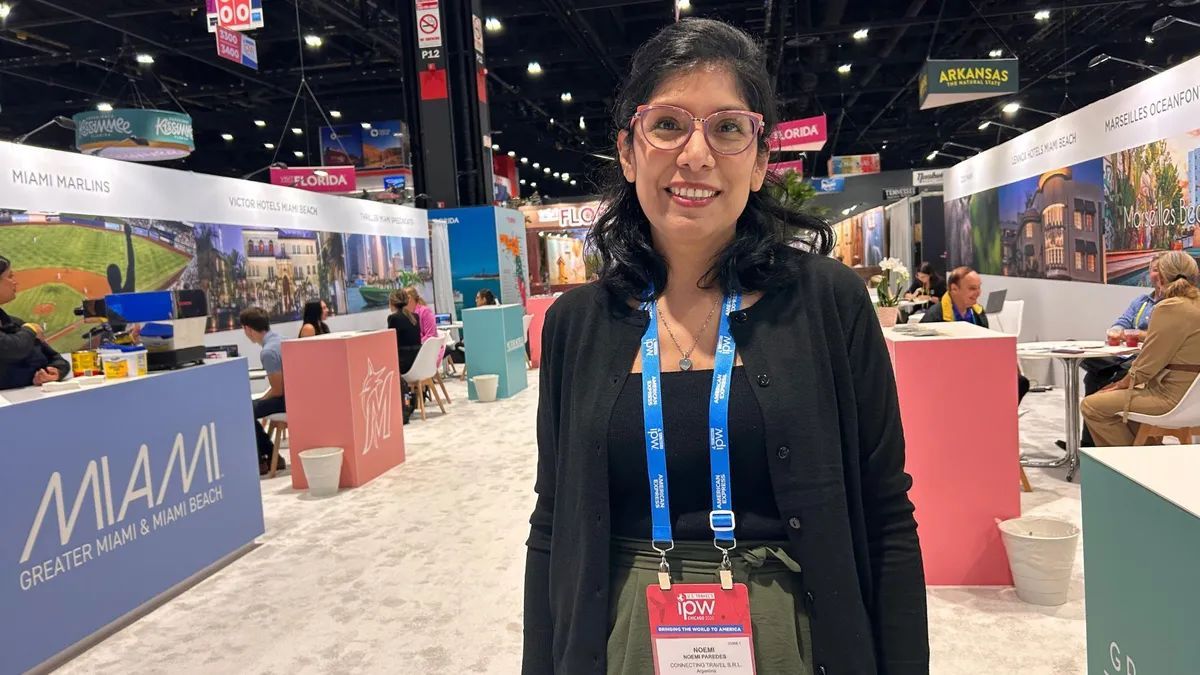 Noemí Paredes, encargada de Ventas Estados Unidos de Connecting Travel, en el marco de la IPW 2025.