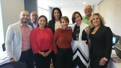 Los expositores del evento.