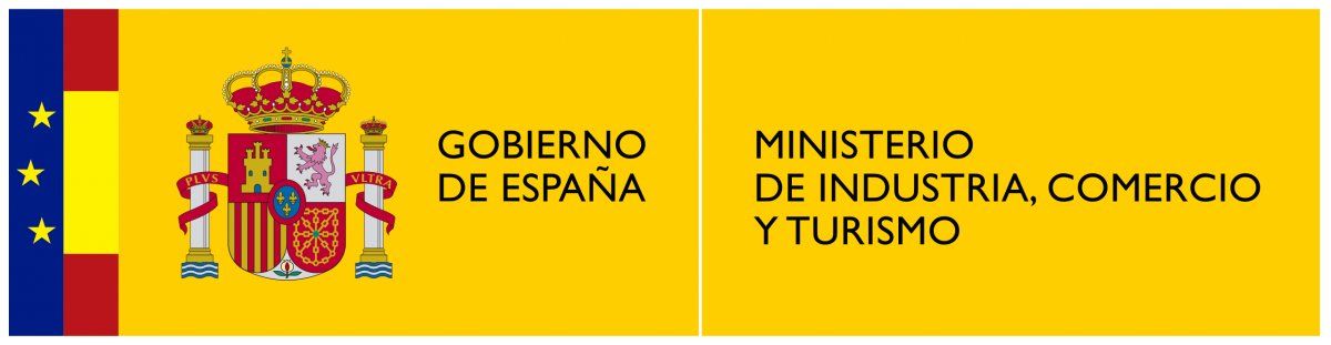 El logotipo del Ministerio de Industria, Comercio y Turismo de España.