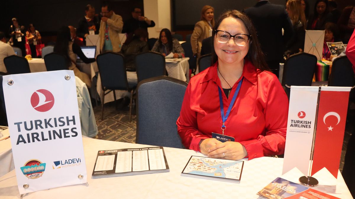 María Cristina Ortiz, representante de Ventas de Turkish Airlines en Colombia, en el marco de Ladevi Workshop.