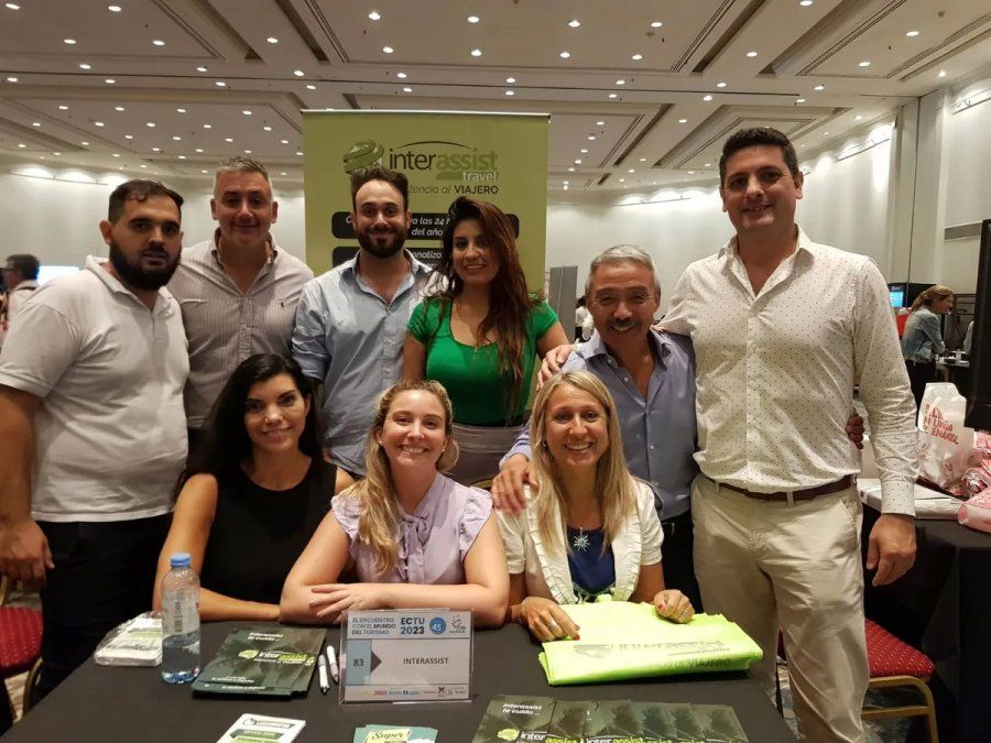 parte del staff de Interassist Travel en la última edición de ECTU.