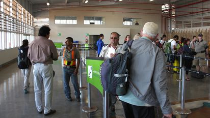 Aeropuerto de Baltra, en Galápagos.&nbsp;
