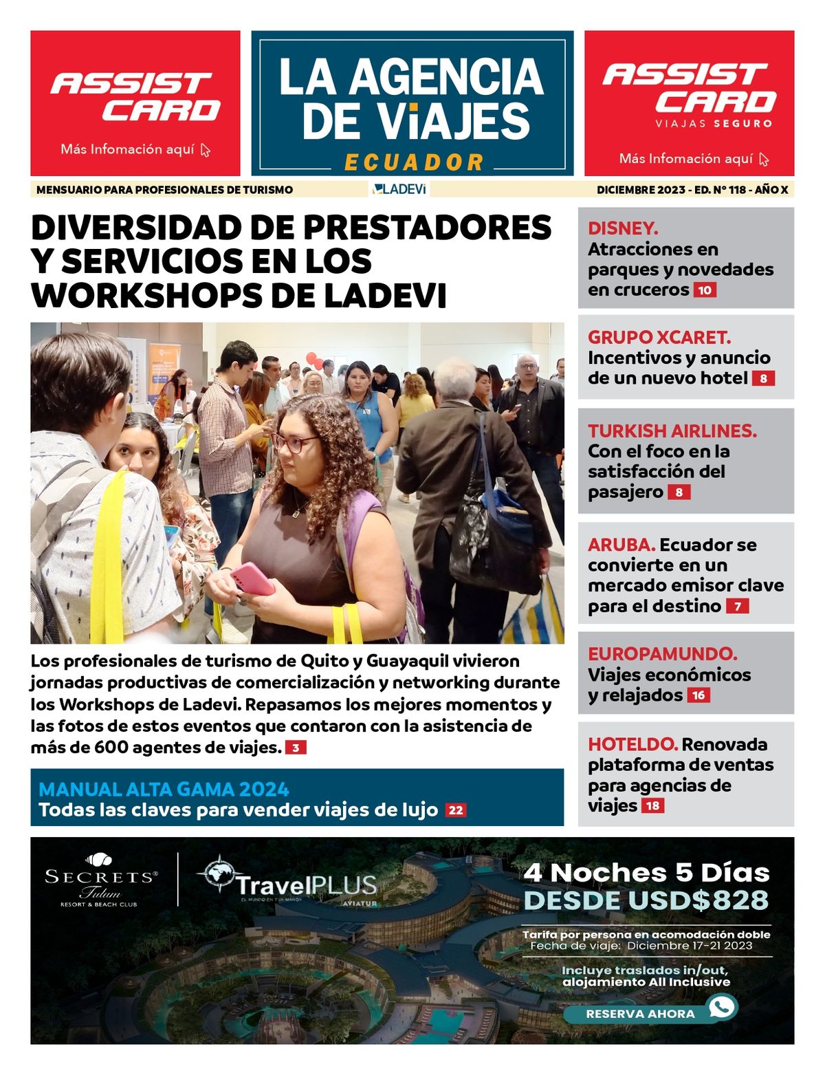 La Agencia de Viajes edición 118 ya está disponible y es totalmente gratis. - Ladevi Medios y Soluciones La Agencia de Viajes edición 118 ya está disponible y es totalmente gratis.