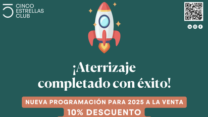 Cartel de la nueva promoción de Cinco Estrellas Club.