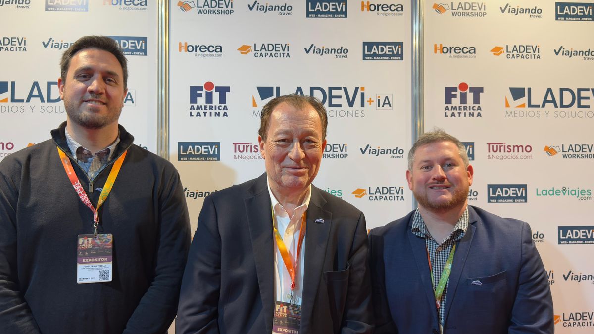 Guillermo Toselli, director comercial de Juan Toselli International Tours; Juan Toselli, presidente de la compañía; y Andres Baraldi, gerente comercial. Guillermo Toselli, director comercial de Juan Toselli International Tours; Juan Toselli, presidente de la compañía; y Andres Baraldi, gerente comercial.