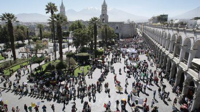 Según se indicó, las pérdidas de este paro están afectando a más de 100 mil familias dedicadas al turismo en Arequipa.