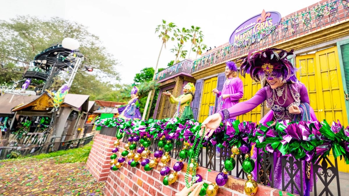 Durante el Mardi Gras de Busch Gardens se podrán saborear opciones gastronómicas inspiradas en el estilo cajún, como Shrimp Creole, Po’ Boy Sandwiches, Crawfish Étouffée y Beignets. Durante el Mardi Gras de Busch Gardens se podrán saborear opciones gastronómicas inspiradas en el estilo cajún, como Shrimp Creole, Po’ Boy Sandwiches, Crawfish Étouffée y Beignets.