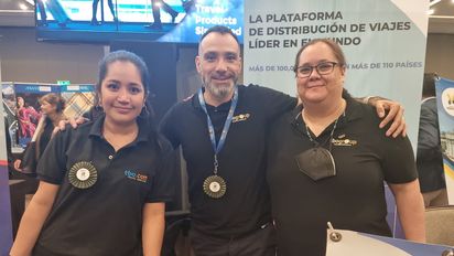 TBO en EPTUR: Jéssica Prado, Edgar Castillo y Madeleine Rodriguez.