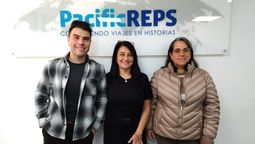 Diego Álvarez, Jacqueline Vergara y Aray Quintanilla, de Pacific Reps. 