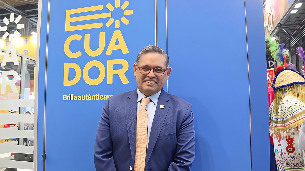 Mateo Estrella, viceministro de Turismo de Ecuador. Fitur 2026.