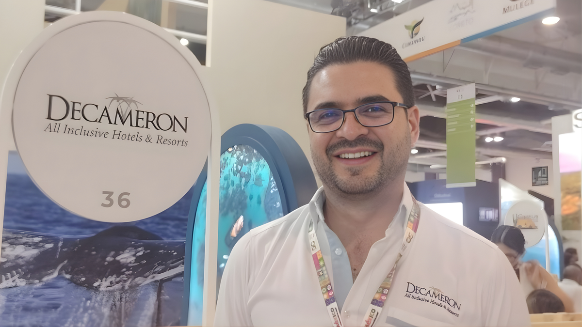 Aldo Martínez, director Comercial para Hoteles Decameron, en el Tianguis Turístico México 2026.