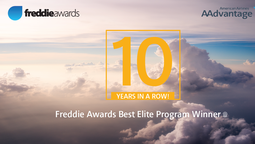 El programa AAdvantage de American Airlines fue premiado por décimo año consecutivo por los Freddie Awards.