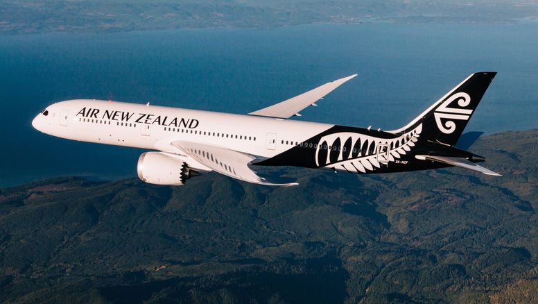El B-787 Dreamliner que opera Air New Zealand es uno de los modelos más modernos y eficientes en consumo de combustible.