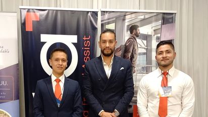 Equipo comercial United Travel Assist, incluido Jairo Neacato, Country Manager Ecuador de la empresa.&nbsp;