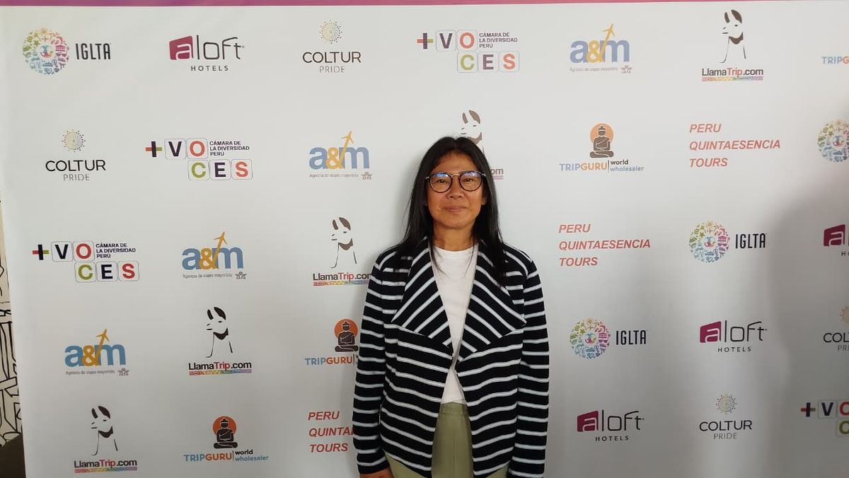 Sato Tamashiro, directora de +Voces C&aacute;mara de la Diversidad del Per&uacute;.