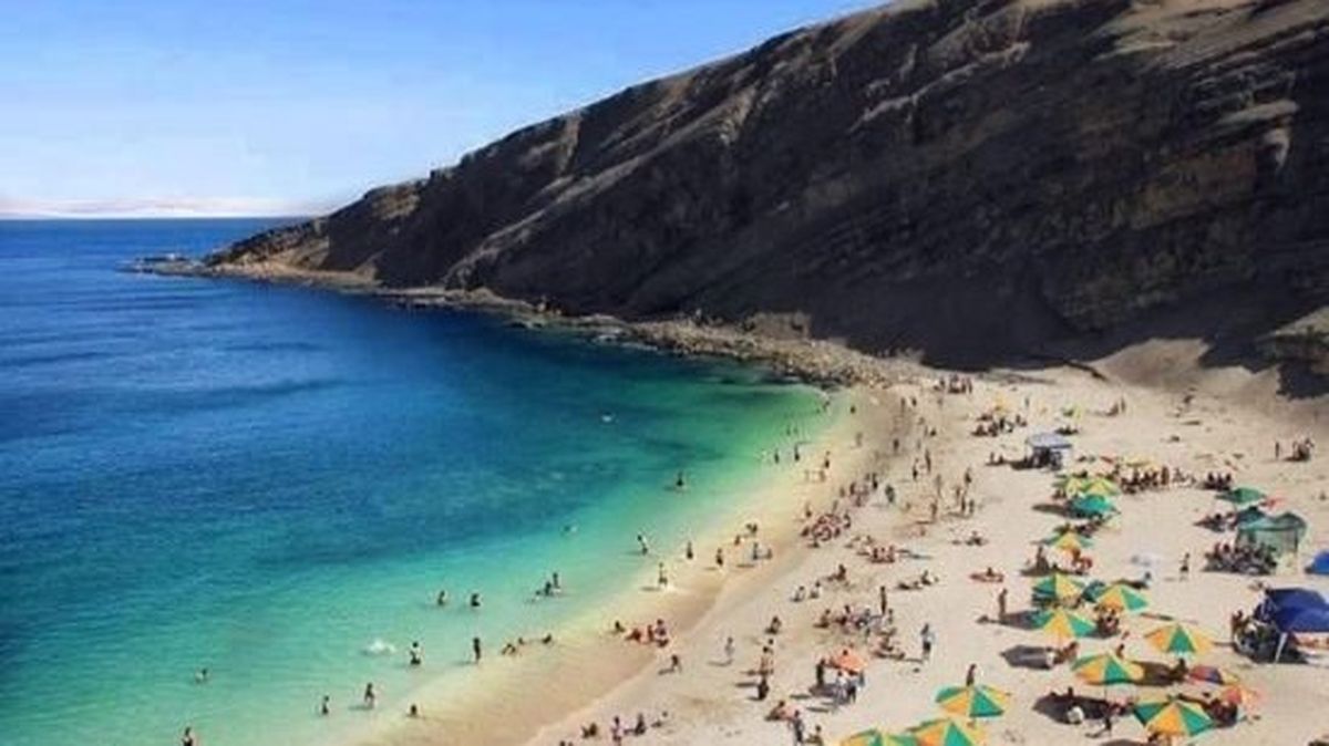 Playa La Mina, en Ica.